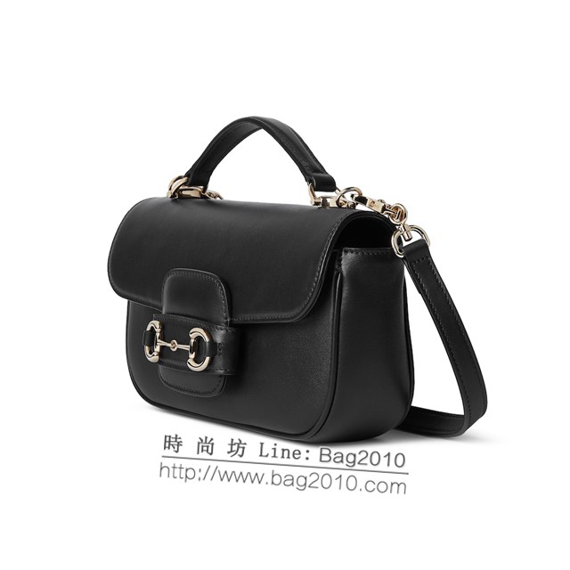 Gucci專櫃古馳最新款Horsebit 1955系列小號手提包 jh2009型號：815206